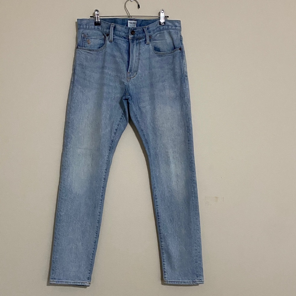 Todd Snyder Men's Light Blue Jeans mens 31X32 slim fit casual office retro Y2K